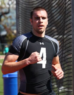 Standout decathlete David Grzesiak during the combine in LA - ${keywords}